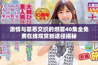 激情与罪恶交织的燃罪40集全免费在线观赏新途径揭秘