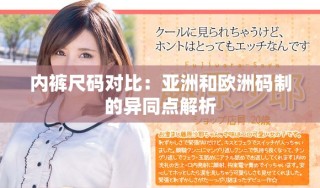 内裤尺码对比：亚洲和欧洲码制的异同点解析