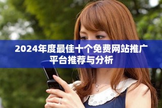 2024年度最佳十个免费网站推广平台推荐与分析