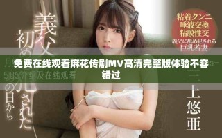 免费在线观看麻花传剧MV高清完整版体验不容错过