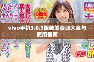 vivo手机3.0.3版破解资源大全与使用指南
