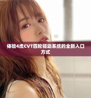 体验4虎CVT四轮驱动系统的全新入口方式