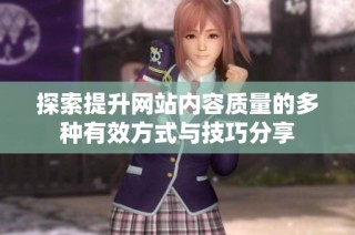 探索提升网站内容质量的多种有效方式与技巧分享