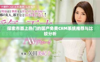 探索市面上热门的国产免费CRM系统推荐与比较分析