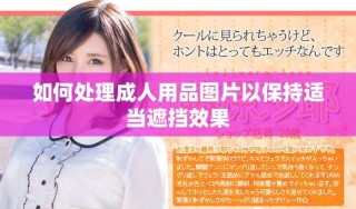 如何处理成人用品图片以保持适当遮挡效果