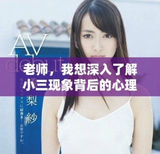 老师，我想深入了解小三现象背后的心理与社会影响