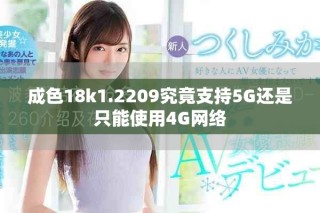 成色18k1.2209究竟支持5G还是只能使用4G网络