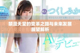 禁漫天堂的变革之路与未来发展展望解析