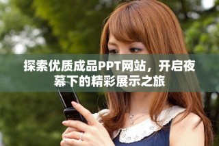 探索优质成品PPT网站，开启夜幕下的精彩展示之旅