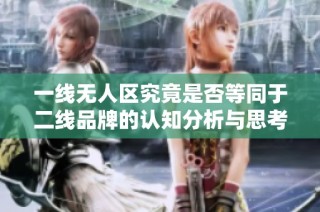 一线无人区究竟是否等同于二线品牌的认知分析与思考
