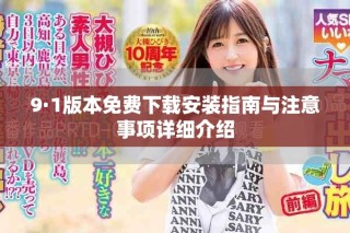 9·1版本免费下载安装指南与注意事项详细介绍