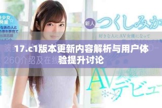 17.c1版本更新内容解析与用户体验提升讨论