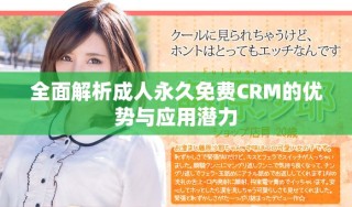 全面解析成人永久免费CRM的优势与应用潜力