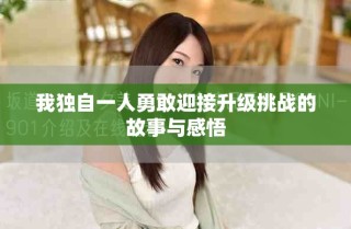 我独自一人勇敢迎接升级挑战的故事与感悟