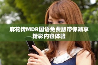 麻花传MDR国语免费版带你畅享精彩内容体验
