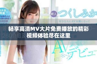 畅享高清MV大片免费播放的精彩视频体验尽在这里