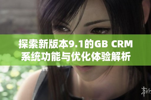 探索新版本9.1的GB CRM系统功能与优化体验解析