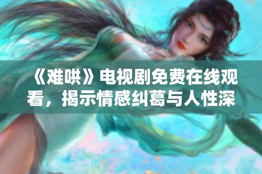 《难哄》电视剧免费在线观看，揭示情感纠葛与人性深度的故事