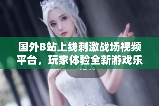 国外B站上线刺激战场视频平台，玩家体验全新游戏乐趣与挑战