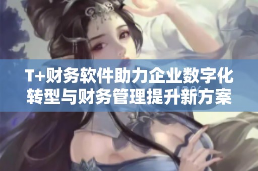 T+财务软件助力企业数字化转型与财务管理提升新方案