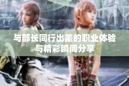 与部长同行出差的职业体验与精彩瞬间分享