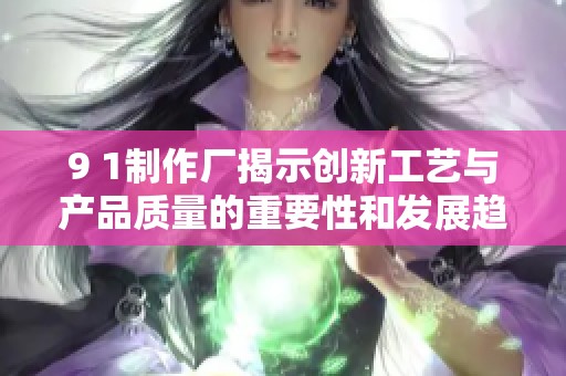 9 1制作厂揭示创新工艺与产品质量的重要性和发展趋势