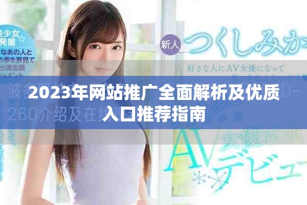 2023年网站推广全面解析及优质入口推荐指南