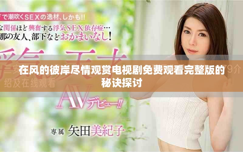 在风的彼岸尽情观赏电视剧免费观看完整版的秘诀探讨