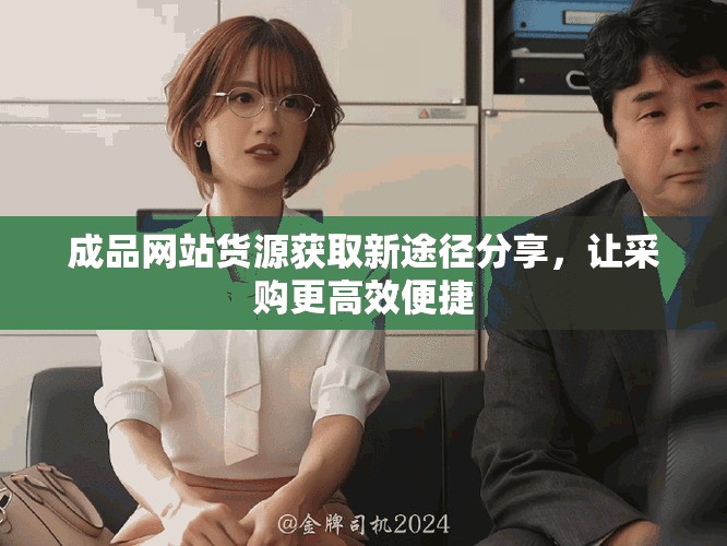 成品网站货源获取新途径分享，让采购更高效便捷