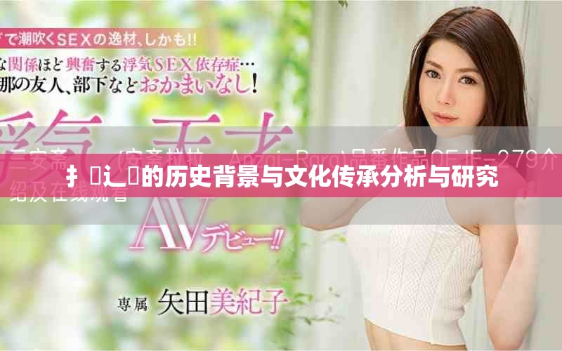 扌喿辶畐的历史背景与文化传承分析与研究