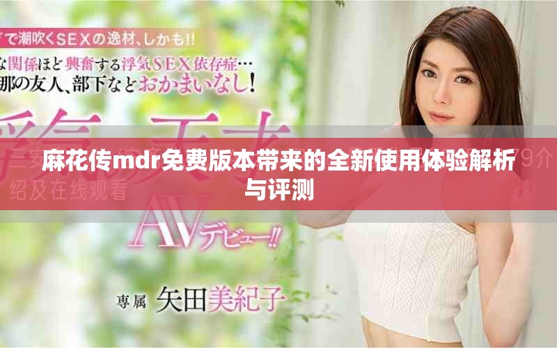麻花传mdr免费版本带来的全新使用体验解析与评测