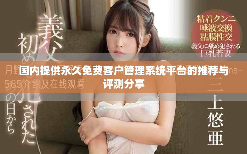 国内提供永久免费客户管理系统平台的推荐与评测分享