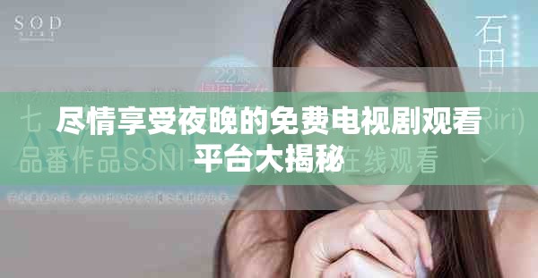 尽情享受夜晚的免费电视剧观看平台大揭秘