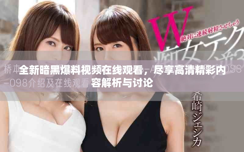 全新暗黑爆料视频在线观看，尽享高清精彩内容解析与讨论