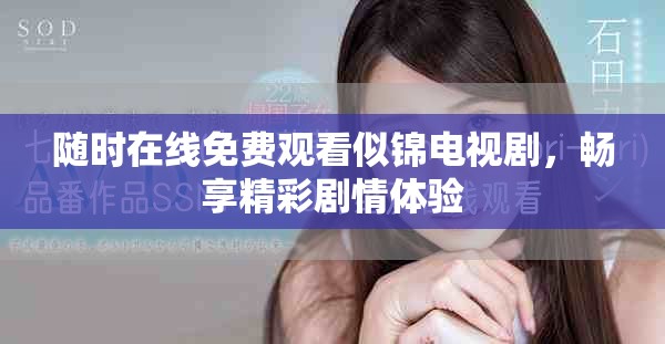 随时在线免费观看似锦电视剧，畅享精彩剧情体验