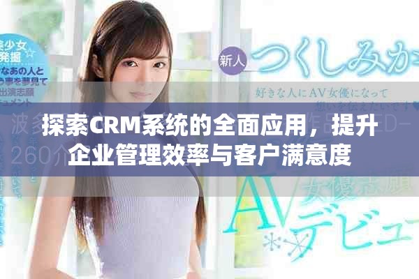 探索CRM系统的全面应用，提升企业管理效率与客户满意度