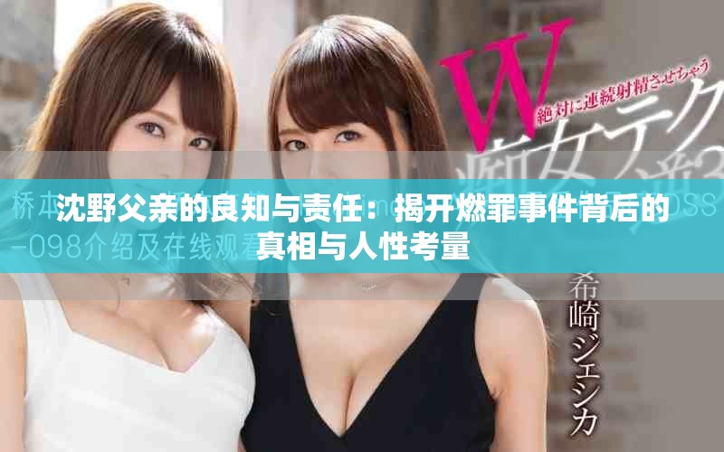 沈野父亲的良知与责任：揭开燃罪事件背后的真相与人性考量