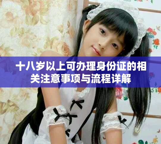 十八岁以上可办理身份证的相关注意事项与流程详解