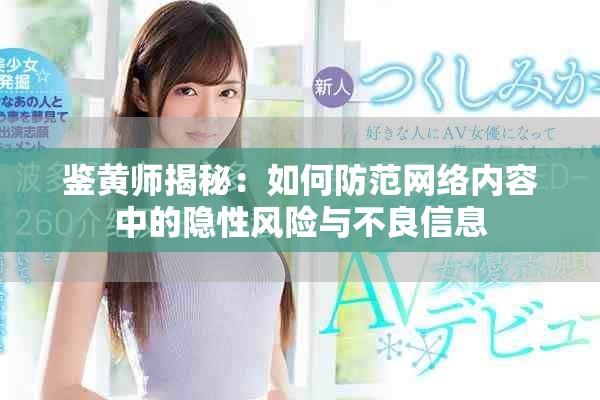 鉴黄师揭秘：如何防范网络内容中的隐性风险与不良信息