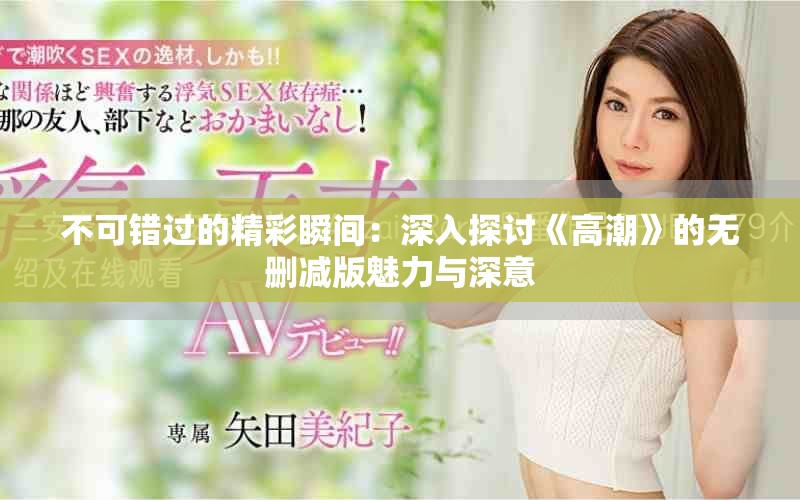 不可错过的精彩瞬间：深入探讨《高潮》的无删减版魅力与深意
