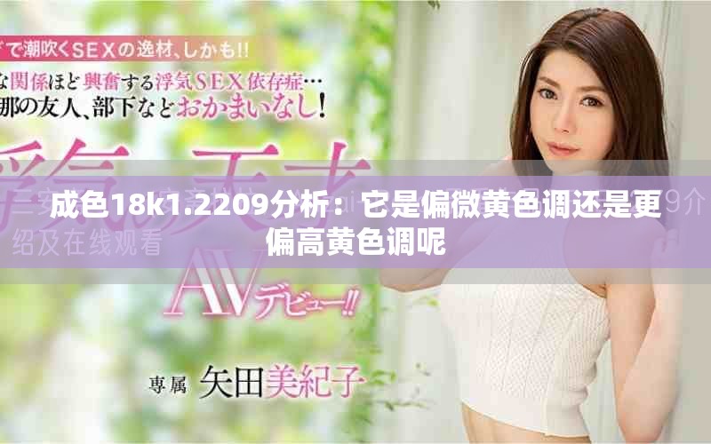成色18k1.2209分析：它是偏微黄色调还是更偏高黄色调呢