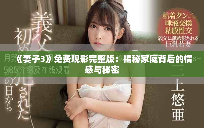 《妻子3》免费观影完整版：揭秘家庭背后的情感与秘密