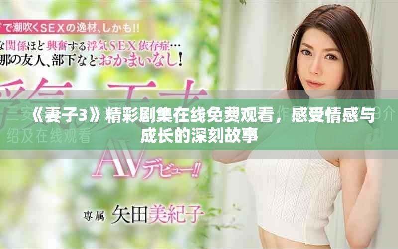 《妻子3》精彩剧集在线免费观看，感受情感与成长的深刻故事