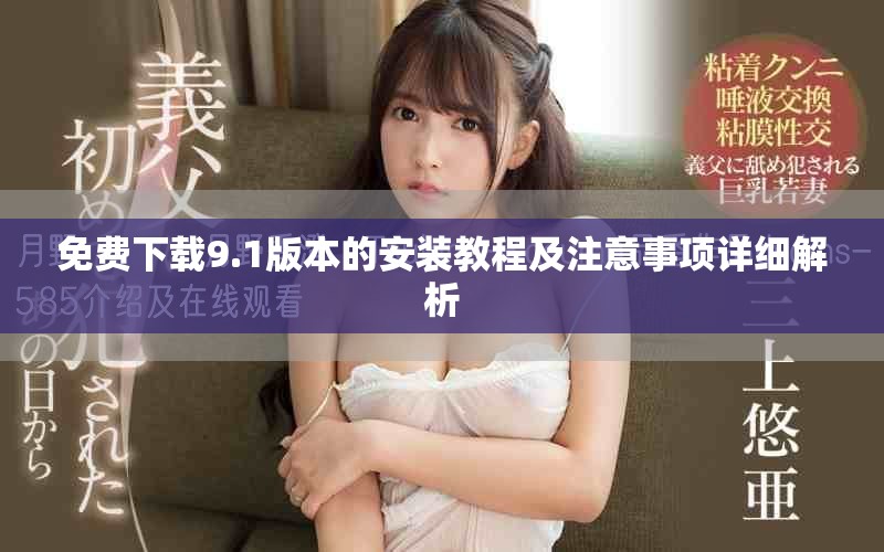 免费下载9.1版本的安装教程及注意事项详细解析