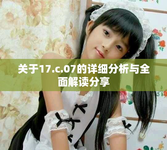 关于17.c.07的详细分析与全面解读分享