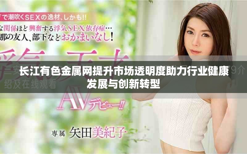 长江有色金属网提升市场透明度助力行业健康发展与创新转型