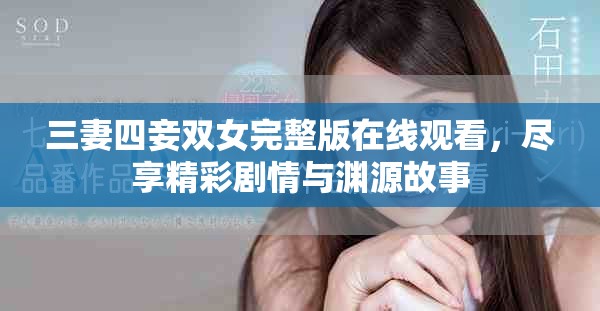 三妻四妾双女完整版在线观看，尽享精彩剧情与渊源故事